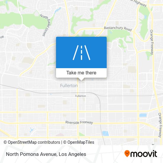 North Pomona Avenue map