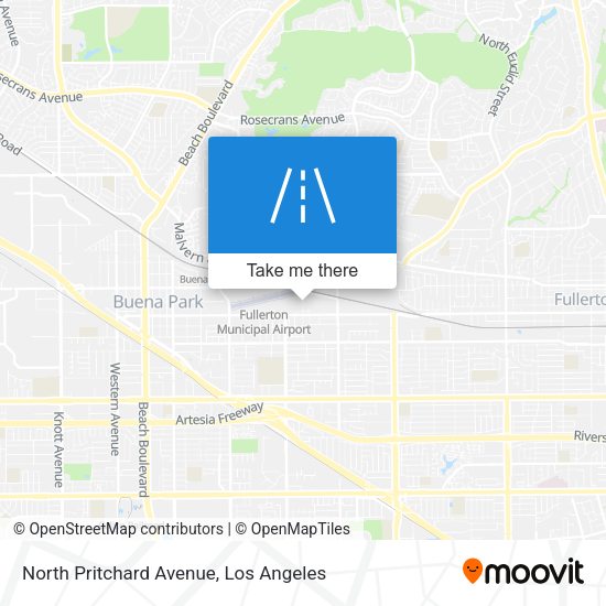 North Pritchard Avenue map