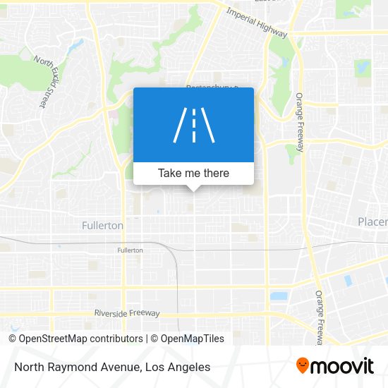 North Raymond Avenue map