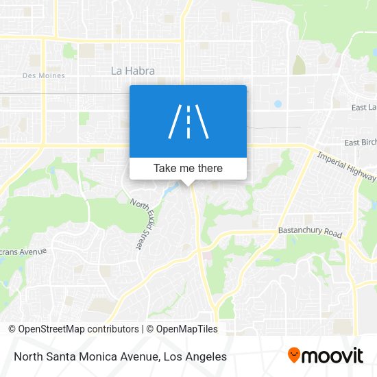 North Santa Monica Avenue map