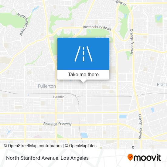 North Stanford Avenue map