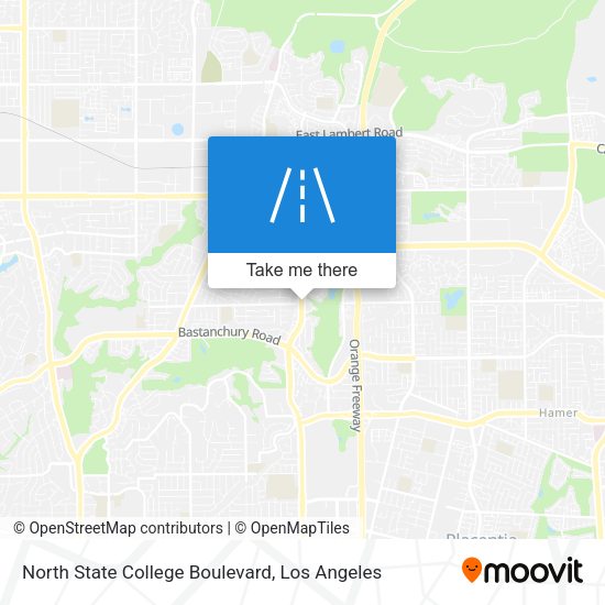 Mapa de North State College Boulevard