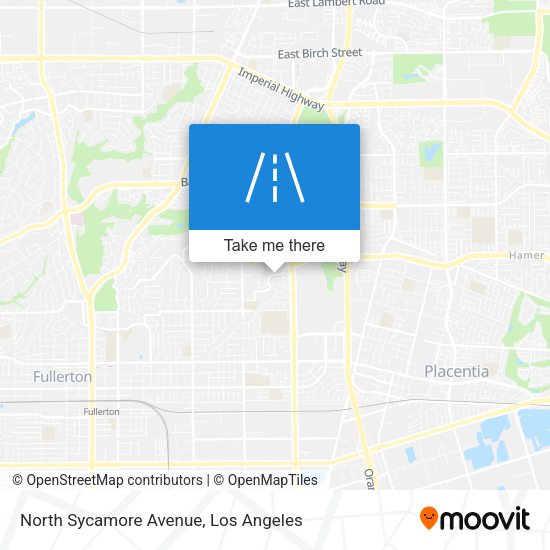 North Sycamore Avenue map
