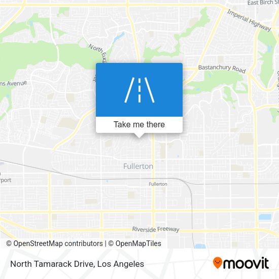 Mapa de North Tamarack Drive