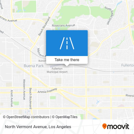 North Vermont Avenue map