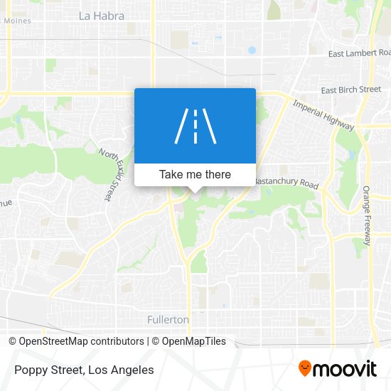 Mapa de Poppy Street