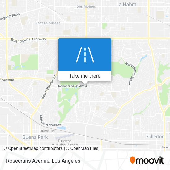 Rosecrans Avenue map