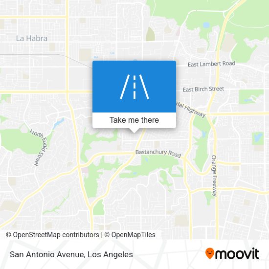 San Antonio Avenue map
