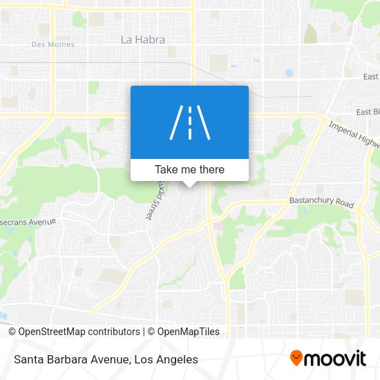 Santa Barbara Avenue map