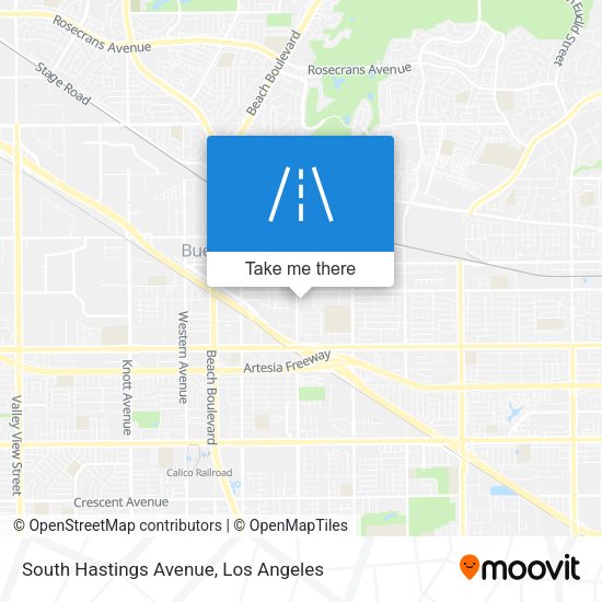 Mapa de South Hastings Avenue