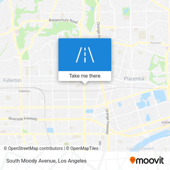 Mapa de South Moody Avenue