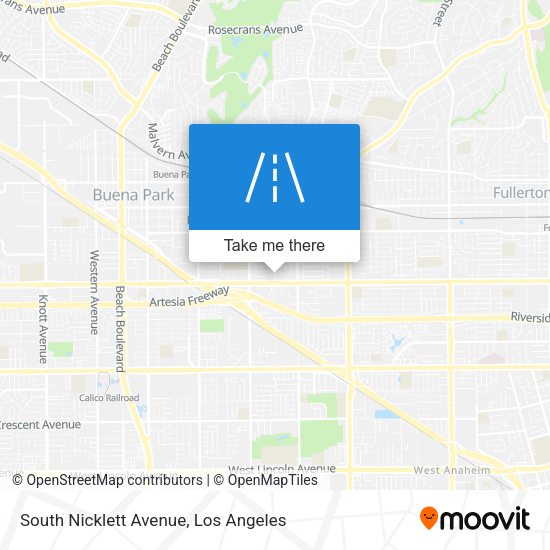South Nicklett Avenue map