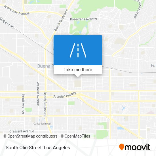 South Olin Street map