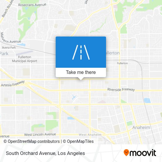South Orchard Avenue map