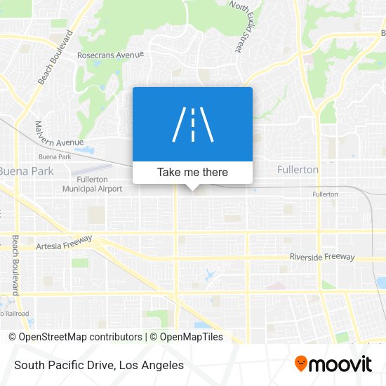 South Pacific Drive map