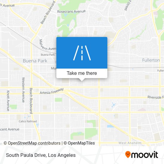 Mapa de South Paula Drive
