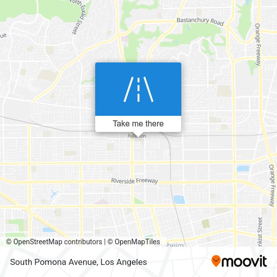 South Pomona Avenue map