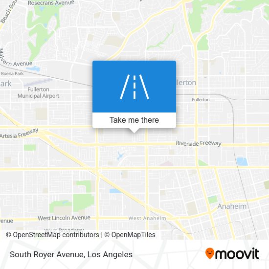 South Royer Avenue map