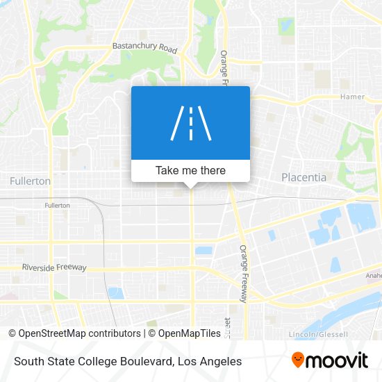 South State College Boulevard map