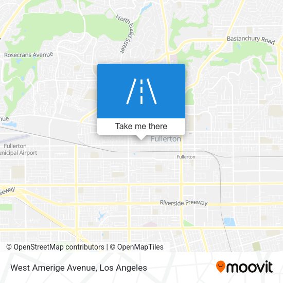 West Amerige Avenue map