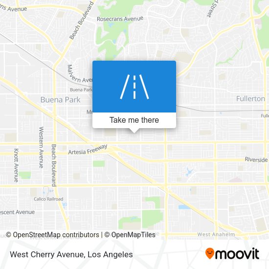 West Cherry Avenue map