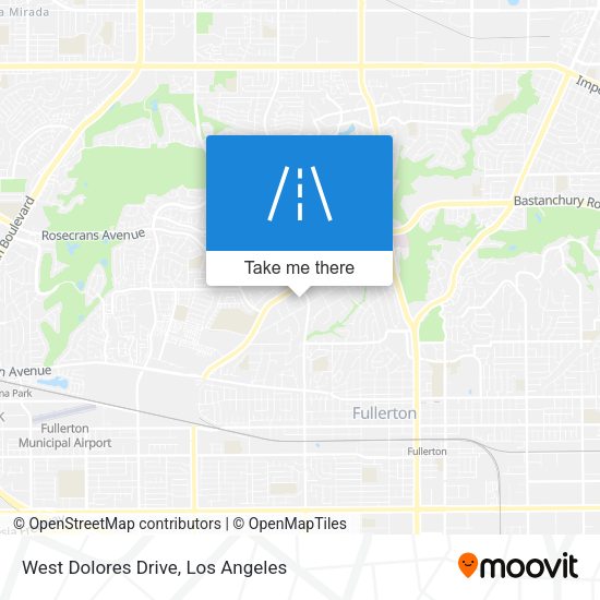 West Dolores Drive map