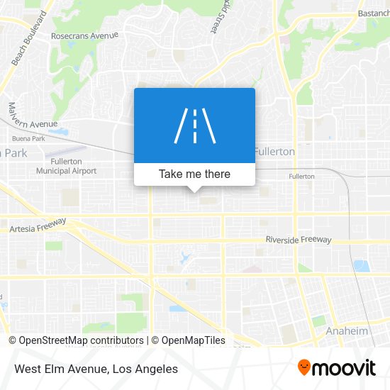 Mapa de West Elm Avenue