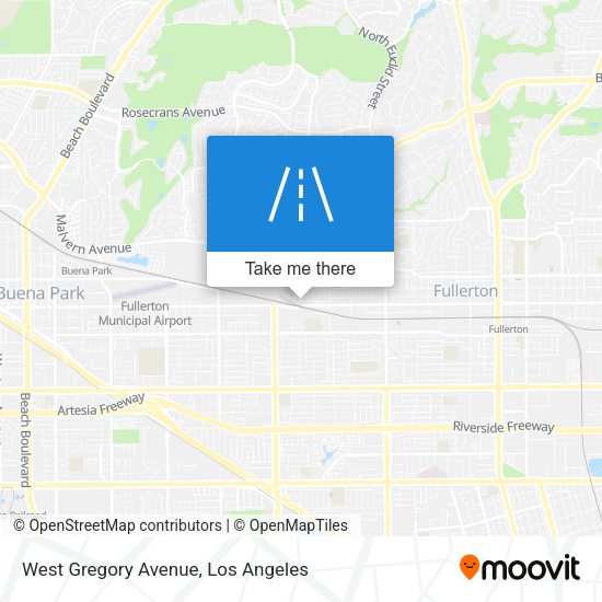 West Gregory Avenue map