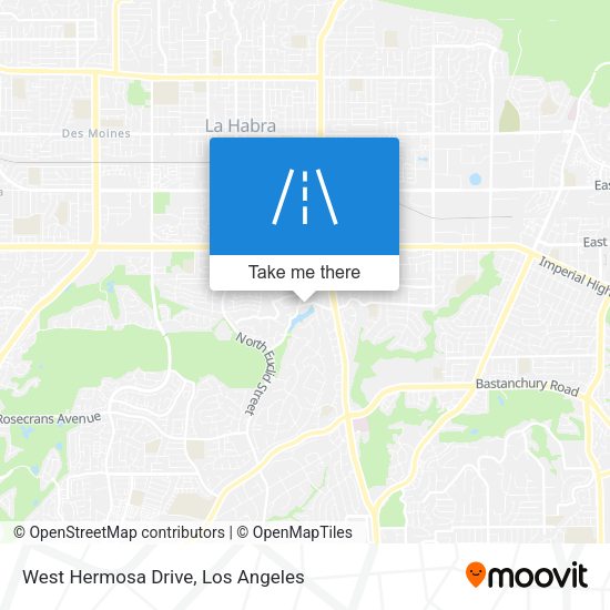 West Hermosa Drive map