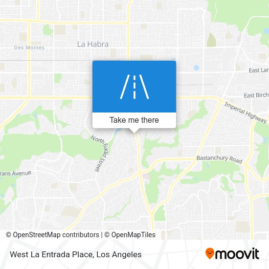 West La Entrada Place map