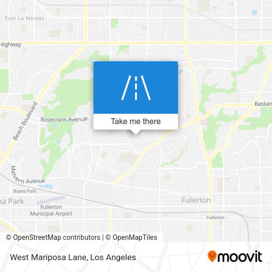 Mapa de West Mariposa Lane