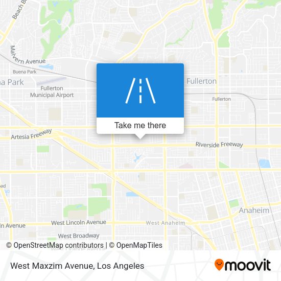 West Maxzim Avenue map