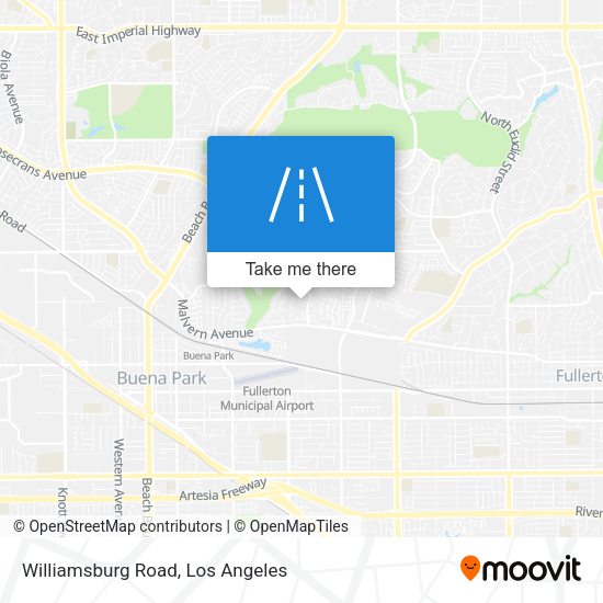 Williamsburg Road map