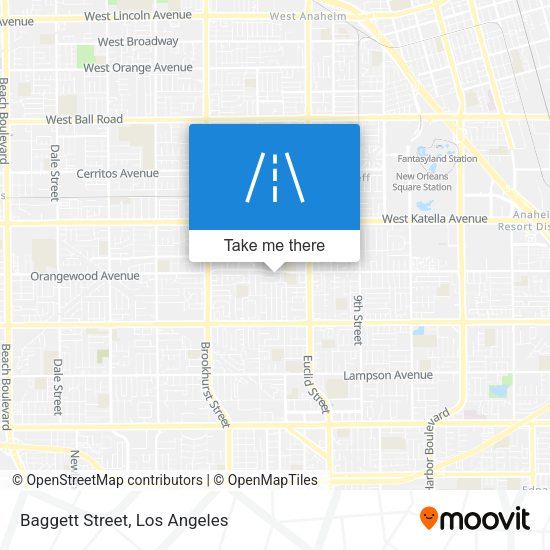 Baggett Street map