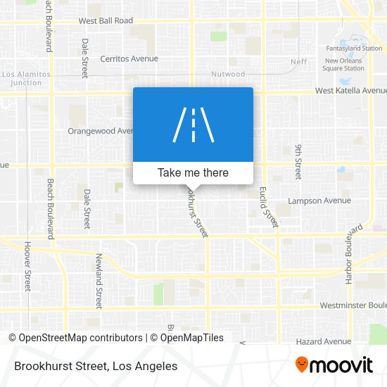 Brookhurst Street map