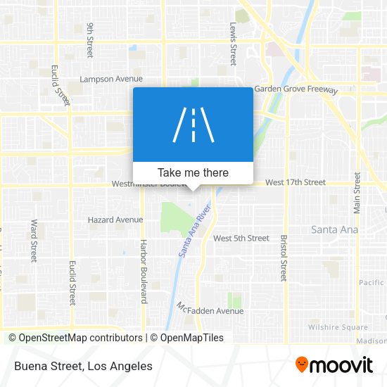 Mapa de Buena Street