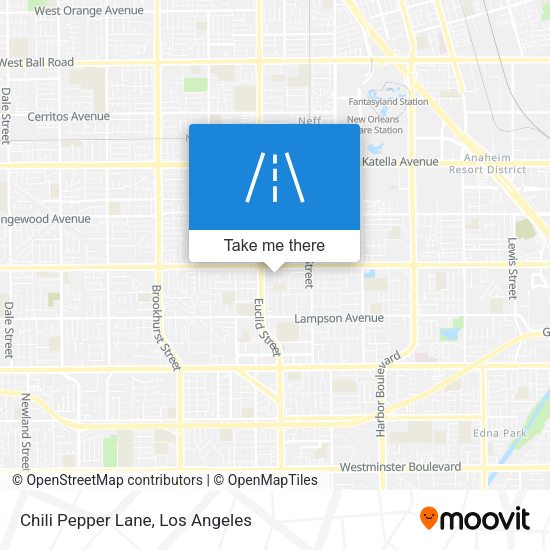 Mapa de Chili Pepper Lane