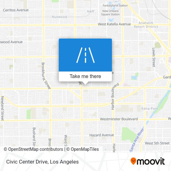 Mapa de Civic Center Drive