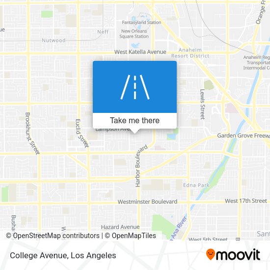 Mapa de College Avenue