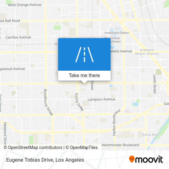 Mapa de Eugene Tobias Drive