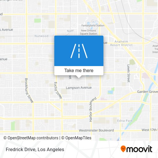 Mapa de Fredrick Drive
