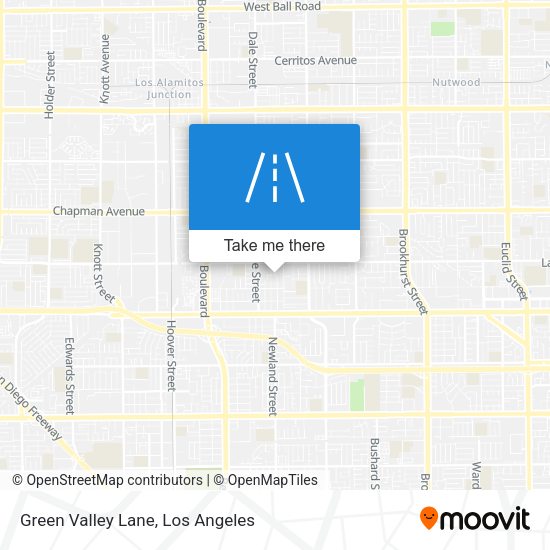 Green Valley Lane map
