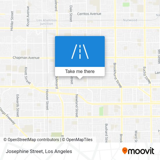 Josephine Street map