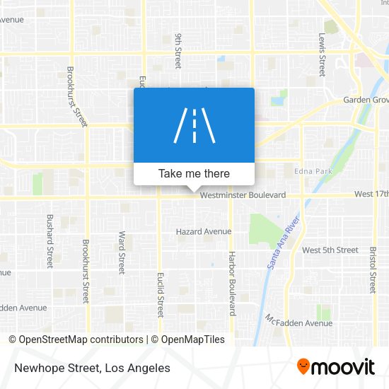 Mapa de Newhope Street