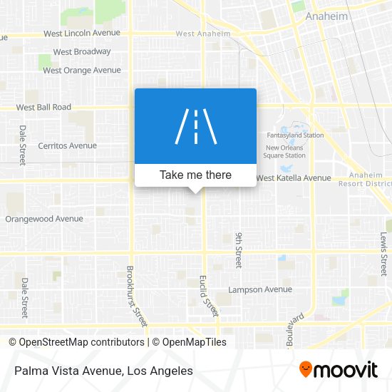 Mapa de Palma Vista Avenue