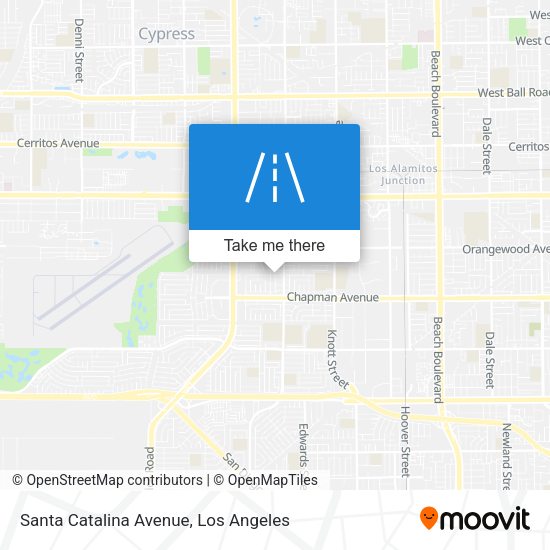 Santa Catalina Avenue map