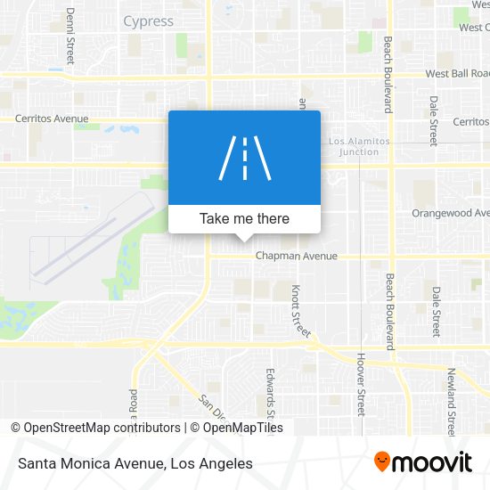 Mapa de Santa Monica Avenue
