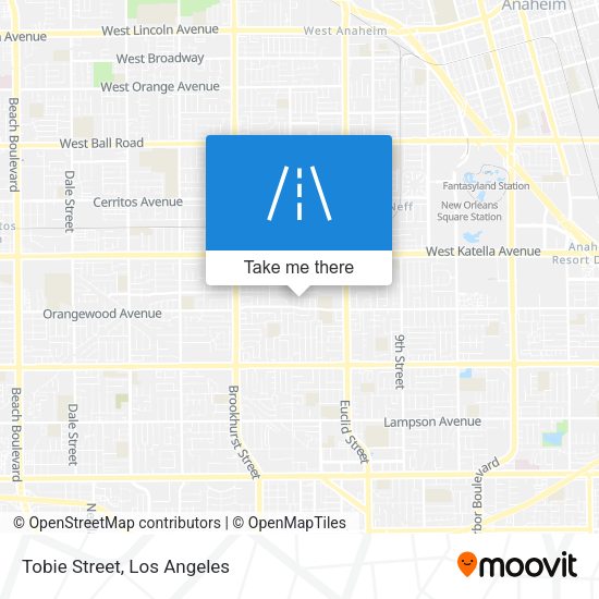 Mapa de Tobie Street