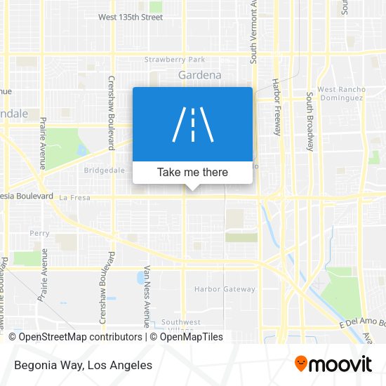 Mapa de Begonia Way