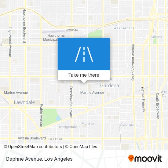 Mapa de Daphne Avenue